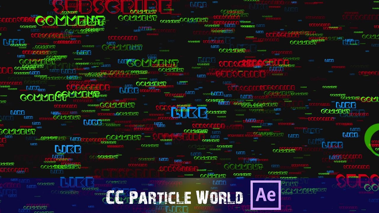 after effects cc particle world download